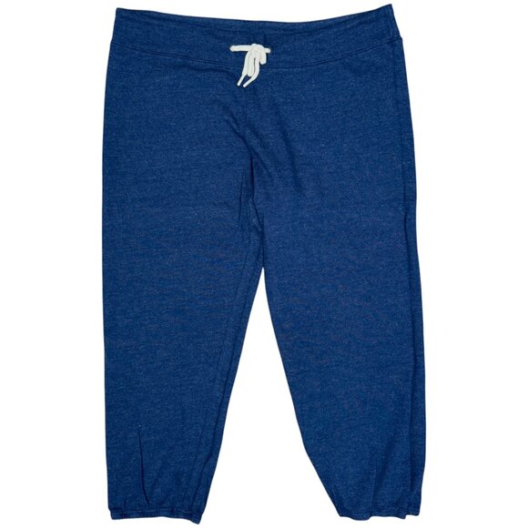 EUC Women's MONROW Classic. Crop Lounge Jogger Navy | Size M - Picture 1 of 5